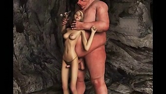 Cartoon Ogres Ejaculate On 3d Animated Women
