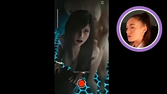 Amateur Threesome With Tifa From Final Fantasy In 60fps