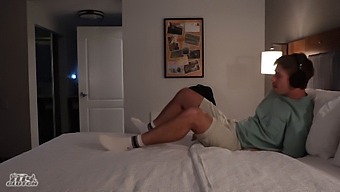 Redhead Gets A Room Mix Up And Gets A Hot Scene With A Stranger.