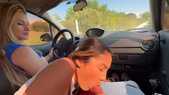 Amateur Threesome With Two Girls And Public Masturbation