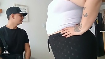 Chubby Boss'S Round Ass Gets Fucked While Walking