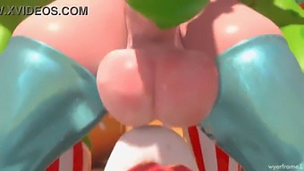 Princess Rosalina Futa'S Wild Ride: Big Tits And Hot Cum Scene